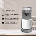 CHULUX Mini Coffee Maker for K-Cups, Gray
