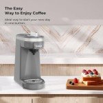 CHULUX Mini Coffee Maker for K-Cups, Gray