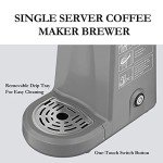 CHULUX Mini Coffee Maker for K-Cups, Gray