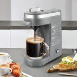 CHULUX Mini Coffee Maker for K-Cups, Gray