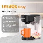 CHULUX Single Serve Coffee and Tea Maker