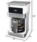 Braun BrewSense White Drip Coffee Maker