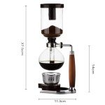 5-Cup Siphon Coffee Maker with Wooden Handle