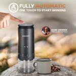 Leburry Electric Burr Coffee Grinder - Portable & Rechargeable