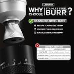 Leburry Electric Burr Coffee Grinder - Portable & Rechargeable