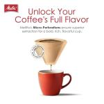 Melitta Unbleached Coffee Filters #4, 100 Count