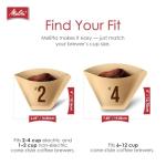 Melitta Unbleached Coffee Filters #4, 100 Count