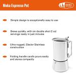 GSI Outdoors 6-Cup Stainless Steel Moka Pot