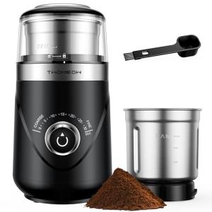 Twomeow Adjustable Electric Coffee and Spice Grinder