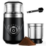 Twomeow Adjustable Electric Coffee and Spice Grinder