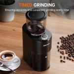 SOWTECH Adjustable Burr Coffee Grinder - 38 Settings
