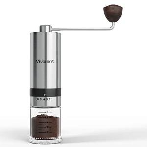 Vivaant Manual Coffee Grinder with Adjustable Burr