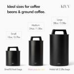 KIVY Airtight Vacuum Coffee Canister - Push Lid