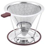 Stainless Steel Pour Over Coffee Dripper with Filter
