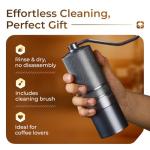 M1 Manual Coffee Grinder - Adjustable Stainless Steel Burr