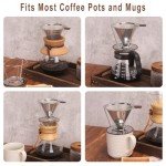 Stainless Steel Pour Over Coffee Dripper with Filter