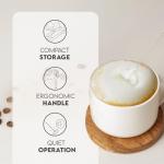 Zulay Kitchen Handheld Stainless Steel Milk Frother