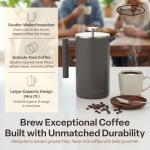 SterlingPro Double-Walled French Press Coffee Maker