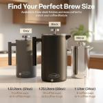 SterlingPro Double-Walled French Press Coffee Maker