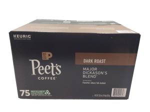 Peet's Coffee Dark Roast K-Cup Pods - 75 Count
