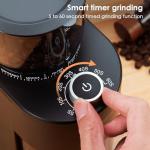 SOWTECH Electric Conical Burr Coffee Grinder - Black