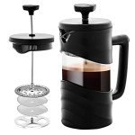 OVENTE 12oz French Press Coffee Maker - Black