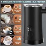 4-in-1 Electric Milk Frother for Coffee Drinks