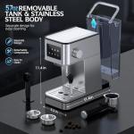 Compact 20 Bar Espresso Machine with Milk Frother