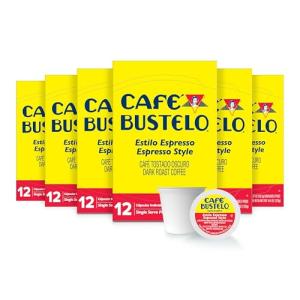 Café Bustelo Espresso Dark Roast K-Cup Pods, 72 Count