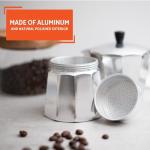 Imusa 6-Cup Stovetop Espresso Maker, Silver