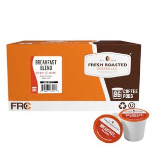 Breakfast Blend Light Roast Coffee Pods - 96 Count