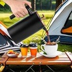Miuly Stainless Steel French Press - 21oz Coffee Maker
