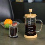 French Press Coffee Maker - 34oz with Bamboo Lid
