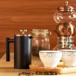 Miuly Stainless Steel French Press - 21oz Coffee Maker