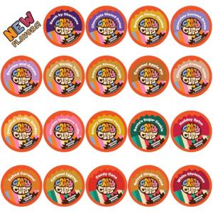 Crazy Cups Flavored Coffee Variety Pack, 20 Pods
