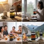 Sivaphe 12oz Lightweight French Press Coffee Maker