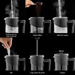 OVENTE 12oz French Press Coffee Maker - Black