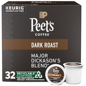 Peet’s Dark Roast K-Cup Pods - Major Dickason's Blend