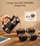 Stainless Steel French Press Coffee Maker - 34 Ounce