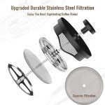 RAINBEAN 12 Oz Mini French Press Coffee Maker