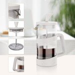 Compact 12oz French Press Coffee Maker