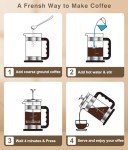 Classic 21oz French Press Coffee Maker - Silver