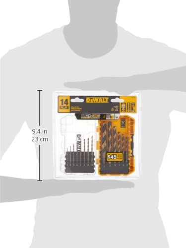 DEWALT 14-Piece Drill Bit Set, 135° Split Point