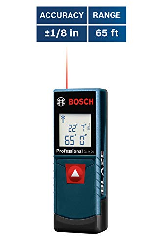 BOSCH GLM20 Blaze 65ft Laser Distance Measure, Blue