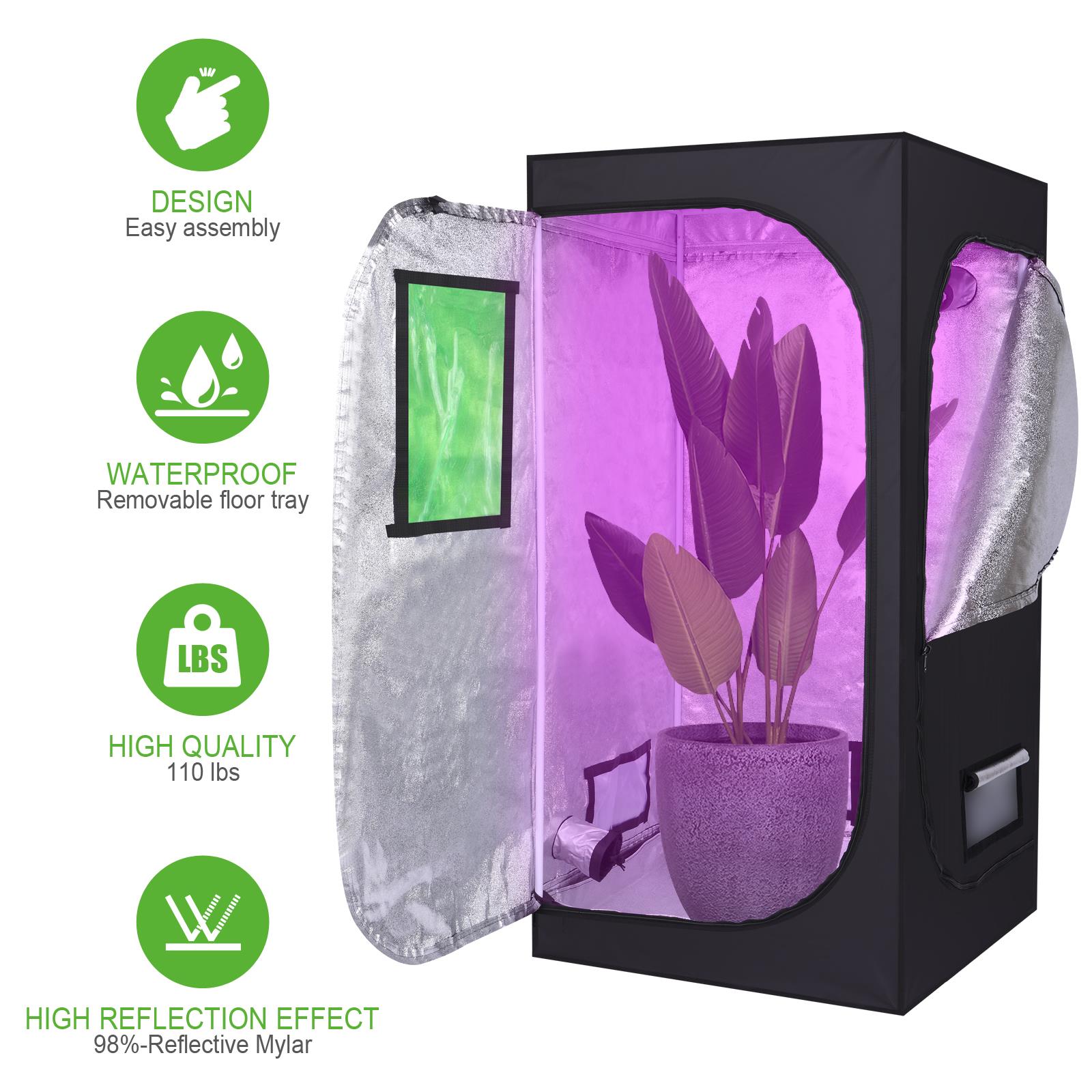 Small indoor hydroponic grow tent - 36"x36"x72