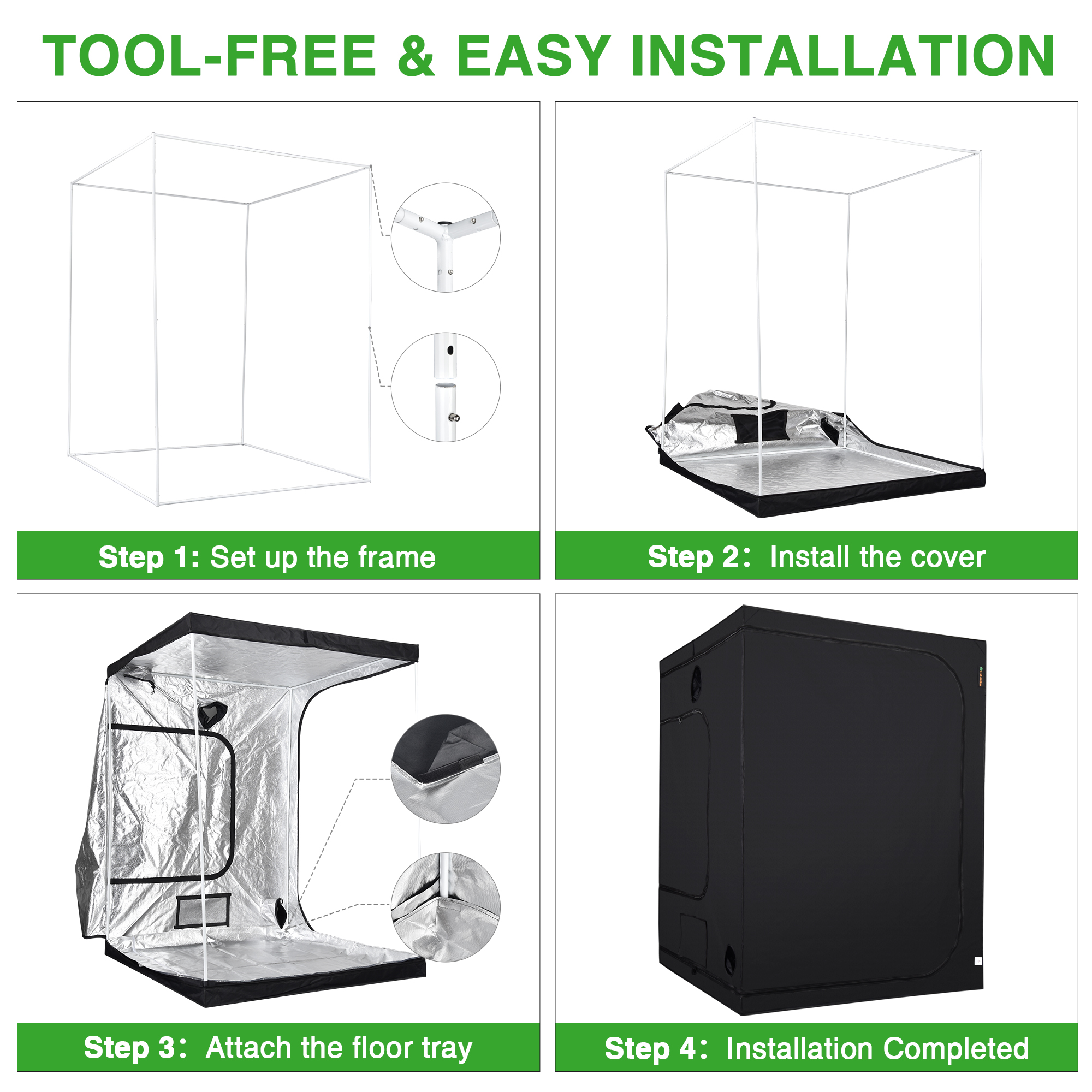 5x5' Hydroponic Grow Tent