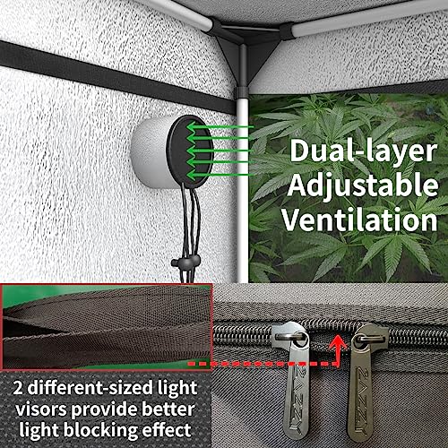 Hydroponic Grow Tent with Window & Kit Bag