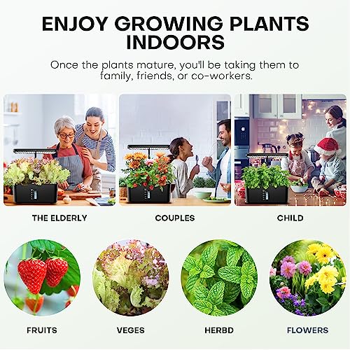 LED Indoor Hydroponic Growing System for Herbs & Vegetables