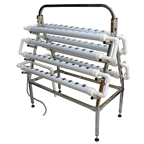 Stainless Steel Hydroponic Plant Grow Kit (88 Holes)