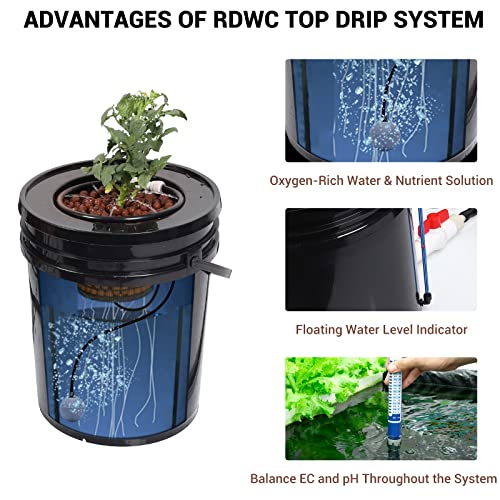 Top Feed Deep Water Culture Hydroponic System Kit